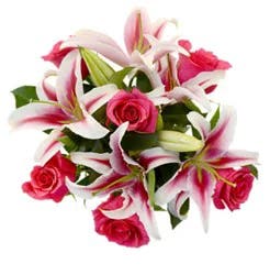 Overjoyed Boutique Pink Fragrant Rose Bouquet - Each