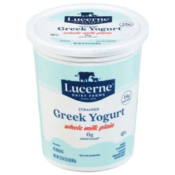 Lucerne Greek Yogurt Whole Milk Plain - 32 Oz
