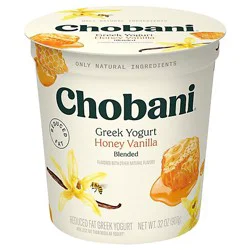 Chobani Reduced Fat Greek Yogurt Honey Vanilla - 32 Oz