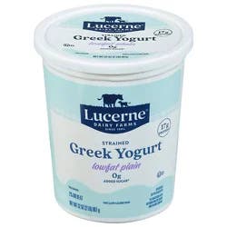 Lucerne Greek Yogurt Reduced Fat Plain - 32 Oz.