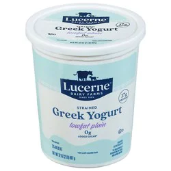 Lucerne Greek Yogurt Reduced Fat Plain - 32 Oz.
