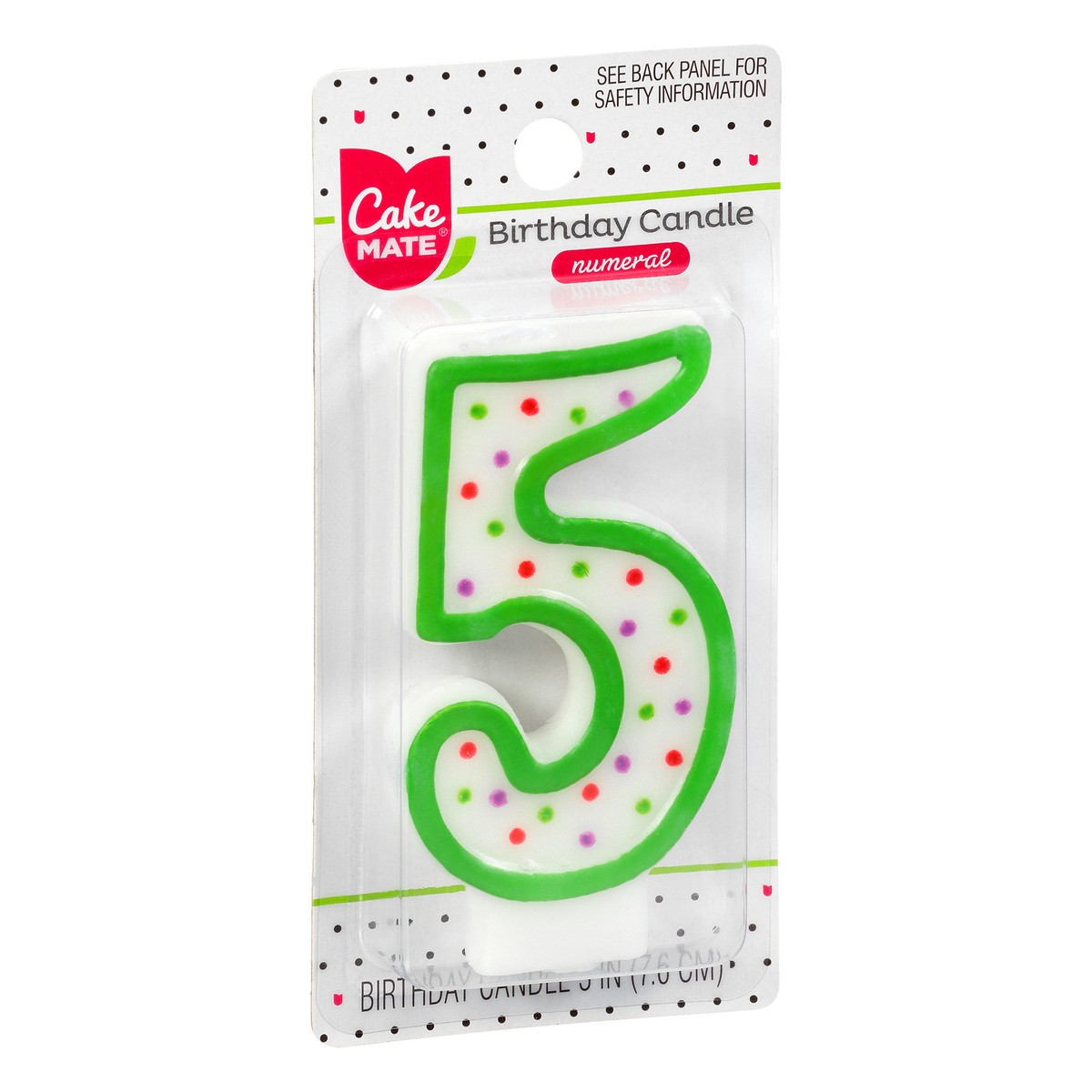 slide 2 of 9, Cake Mate 3 Inch 5 Numeral Birthday Candle 1 ea, 1 ea