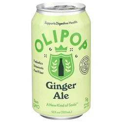 Olipop Ginger Ale Prebiotic Soda Can - 12 Fl Oz