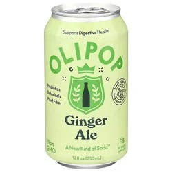 Olipop Ginger Ale Prebiotic Soda Can - 12 Fl Oz