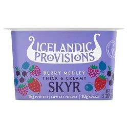 Icelandic Provisions Berry Medley Skyr Yogurt - 5.3 Oz