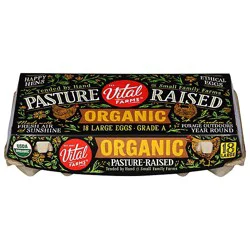 Vital Farms Organic Pasture Raised Large - 18 Count