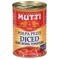 Mutti Diced Baby Roma Tomatoes - 14 Oz
