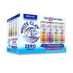 White Claw 0% Variety In Cans - 12-12 Fl. Oz.