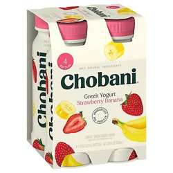 Chobani Strawberry Banana Lowfat Greek Style Yogurt Drink - 7 Fl Oz