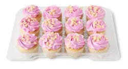 Strawberry Whipped White Cupcakes 12 Count - Each