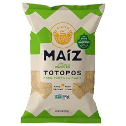 Siete Tortilla Chips Maiz Lime - 7.5 Oz.
