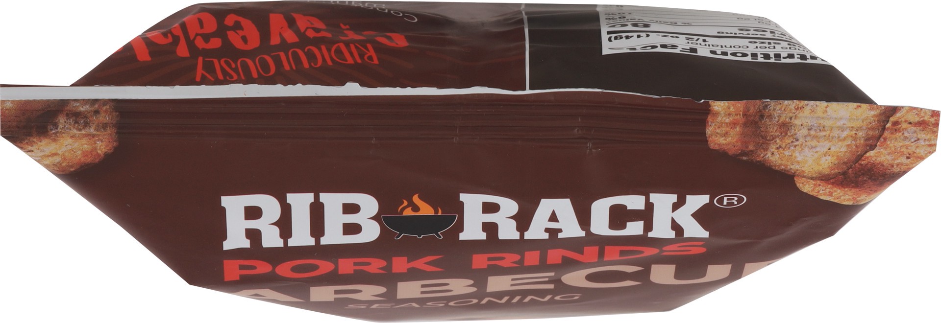 slide 13 of 14, Rib Rack Pork Rinds Barbecue - 4 Oz., 4 oz