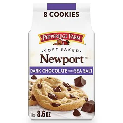 Pepperidge Farm Soft Baked Newport Dark Chocolate Cookies With Sea Salt - 8.6 Oz