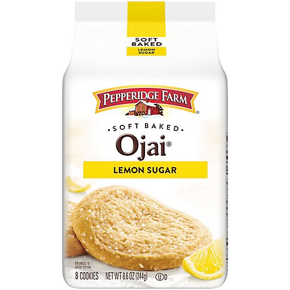 slide 1 of 8, Pepperidge Farm Soft Baked Ojai Lemon Sugar Cookies - 8.6 Oz, 8.6 oz