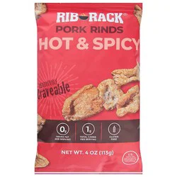 Rib Rack Pork Rinds Hot Spicy - 4 Oz.