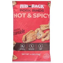 Rib Rack Pork Rinds Hot Spicy - 4 Oz.
