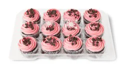 Chocolate And White Peppermint Cupcakes 10 Count - Each