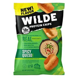 Wilde Protein Chips Chicken Spicy Queso - 4 Oz