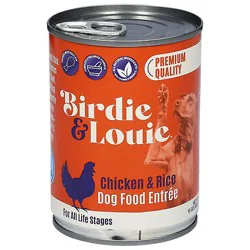 Birdie And Louie Wet Dog Food Chicken And Rice - 13 Oz