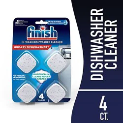 Finish In Wash Dishwasher Cleaner - 4 Count