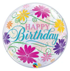 Birthday Balloon Bubble - Each