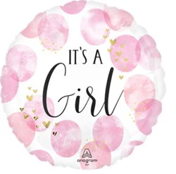 Baby Girl Balloon Mylar Jumbo 36 Inch - Each