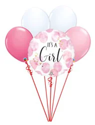 Baby Girl Balloon Bouquet - Each