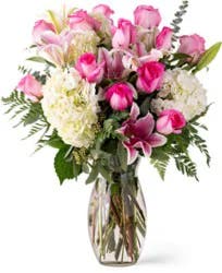 Designers Choice Pink Rose Arrangement - Each