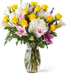 Designers Choice Yellow Rose Arrangement - Each