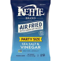 Kettle Brand Air Fried Sea Salt And Vinegar Kettle Potato Chips - 11.25 Oz