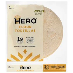 Hero Flour Tortilla 8 Inch - 9.3 Oz