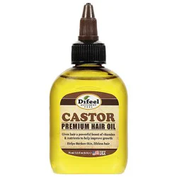 Difeel Hair Oil Castor - 2.5 Fl. Oz.