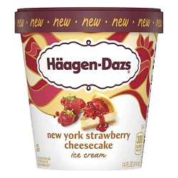 Haagen Dazs New York Strawberry Cheesecake Ice Cream - 14 Fl. Oz.