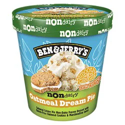 Ben & Jerry's Ice Cream Non Dairy Oat Milk Oatmeal Dream Pie - Pint