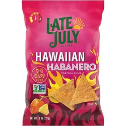 Late July Snacks Hawaiian Habanero Flavored Corn Tortilla Chips - 7.8 Oz