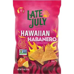 Late July Snacks Hawaiian Habanero Flavored Corn Tortilla Chips - 7.8 Oz