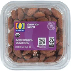 O Organics Almonds Salted - 6 Oz