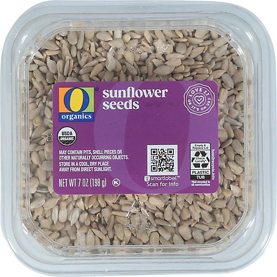 slide 1 of 1, O Organics Sunflower Seeds Shelled - 7 Oz, 7 oz