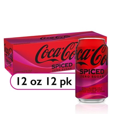 slide 1 of 11, Coca Cola Spiced Zero Sugar - 12-12 Fl. Oz., 12 ct; 12 fl oz