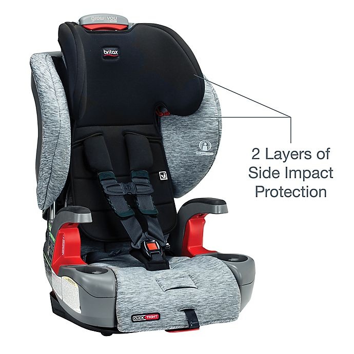 slide 8 of 14, Britax Grow With You ClickTight Harness-2-Booster Car Seat - Spark, 1 ct