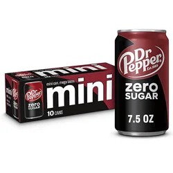 Dr Pepper Zero Sugar - 10-7.5 Fl. Oz.