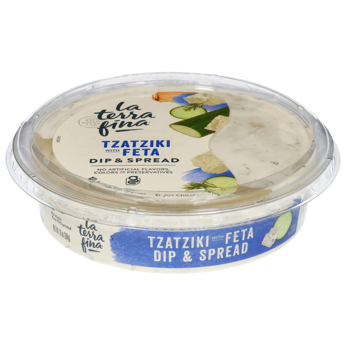 slide 5 of 12, La Terra Fina Tzatziki With Feta Dip - 10 Oz, 10 oz