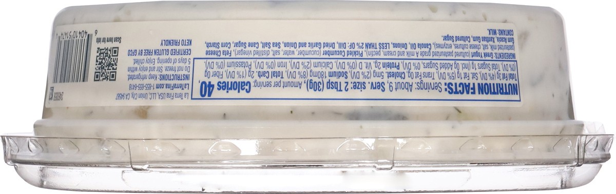 slide 9 of 12, La Terra Fina Tzatziki With Feta Dip - 10 Oz, 10 oz