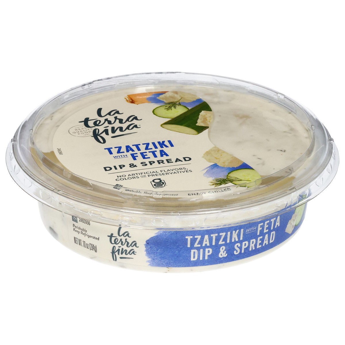 slide 11 of 12, La Terra Fina Tzatziki With Feta Dip - 10 Oz, 10 oz