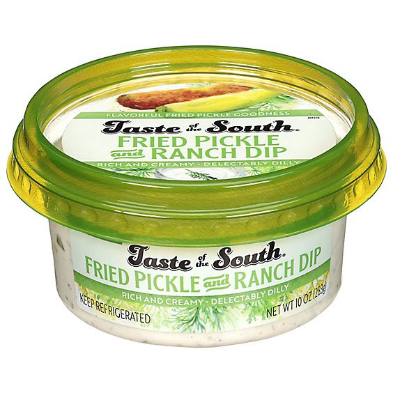 slide 1 of 1, Taste Of The South Fried Pickle And Ranch Dip - 10 Oz., 10 oz
