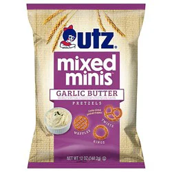 Utz Mini Pretzels Garlic Butter - 12 Oz.