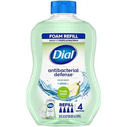Dial Fresh Pear Antibacterial Foaming Hand Wash Refill - 4-30 Fl. Oz.