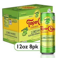 Topo Chico Sabores Lime Flavored Sparkling Water - 8-12 Fl. Oz.
