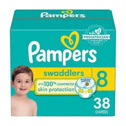Pampers Swaddlers Diapers Size 8 - 38 Count