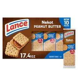 Lance Nekot Peanut Butter Sandwich Cookies Multipack - 10-1.72 Oz